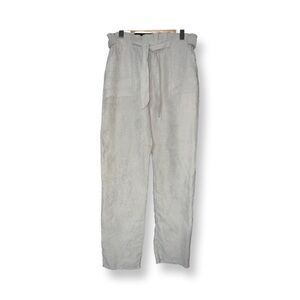 Shein Pants Soft Light Suede-like Size US XL With Waist Tie Light Grey Gray.